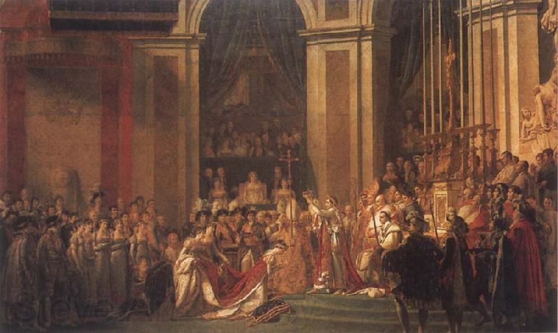 Jacques-Louis David Consecration of the Emperor Napoleon i and Coronation of the Empress Josephine Norge oil painting art